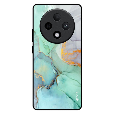 Green Marble Glossy Case for Oppo F27 Pro Plus