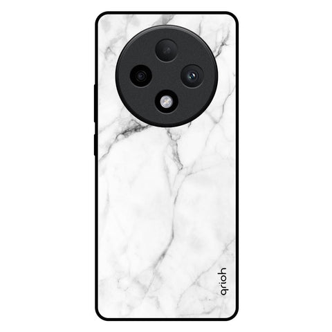 Modern White Marble Glossy Case for Oppo F27 Pro Plus