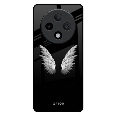 White Angel Wings Glossy Case for Oppo F27 Pro Plus