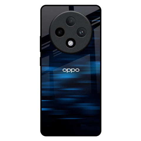 Blue Rough Abstract Glossy Case for Oppo F27 Pro Plus