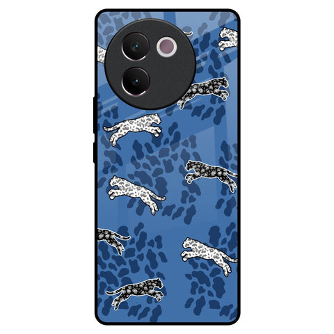 Blue Cheetah Glossy Case for Vivo V30e