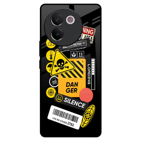 Danger Signs Glossy Case for Vivo V30e