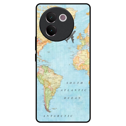 Travel Map Glossy Case for Vivo V30e