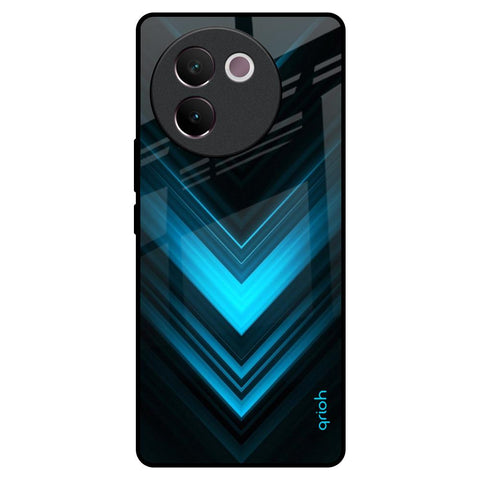 Vertical Blue Arrow Glossy Case For Vivo V30e