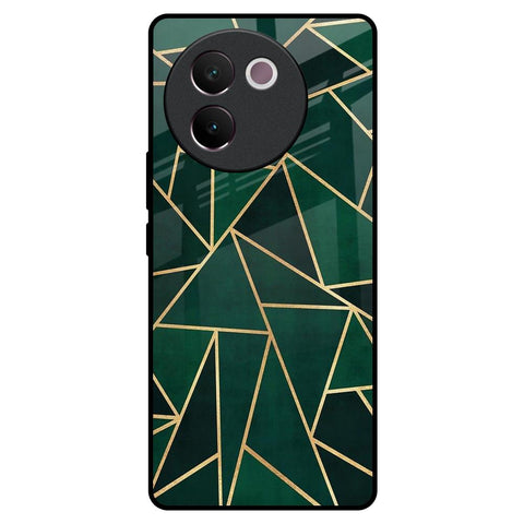 Abstract Green Glossy Case For Vivo V30e