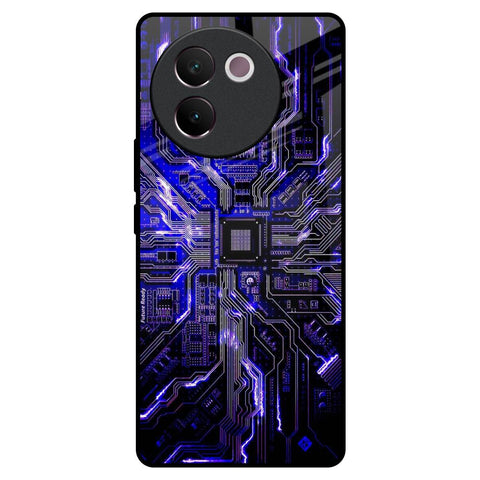 Techno Color Pattern Glossy Case For Vivo V30e