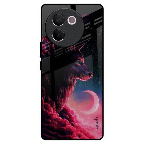 Moon Wolf Glossy Case for Vivo V30e