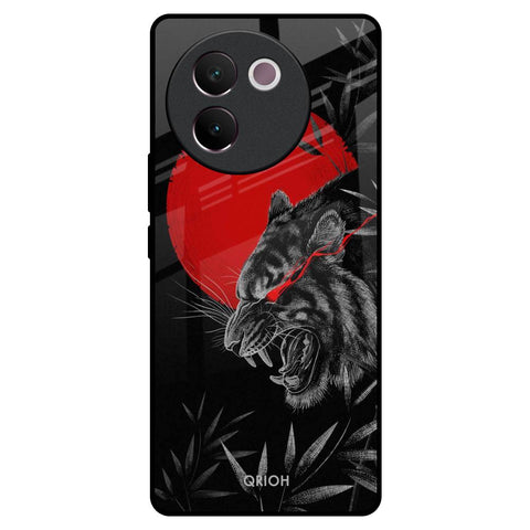 Red Moon Tiger Glossy Case for Vivo V30e