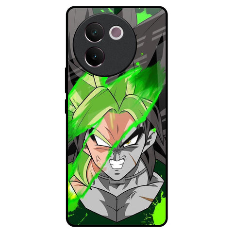 Anime Green Splash Glossy Case for Vivo V30e