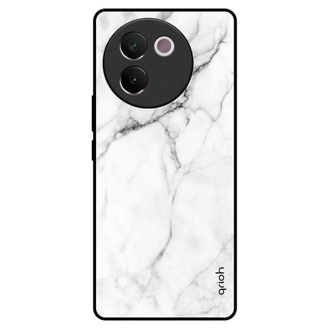 Modern White Marble Glossy Case for Vivo V30e
