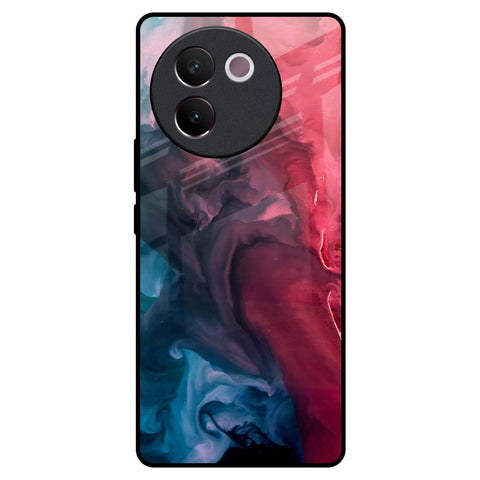 Blue & Red Smoke Glossy Case for Vivo V30e