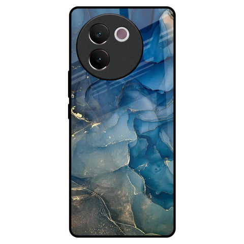 Blue Cool Marble Glossy Case for Vivo V30e