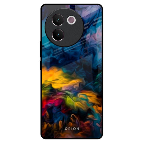 Multicolor Oil Painting Glossy Case for Vivo V30e