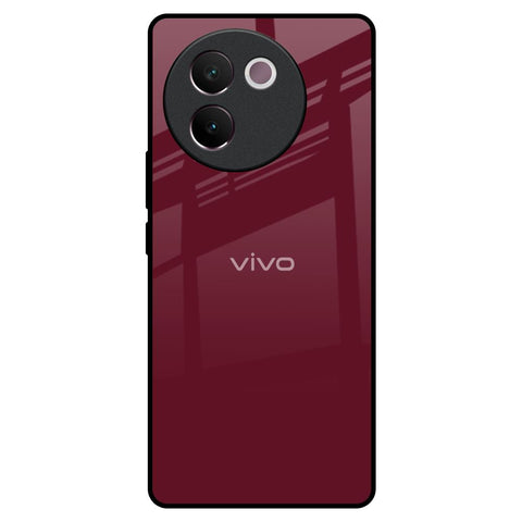 Classic Burgundy Glossy Case for Vivo V30e