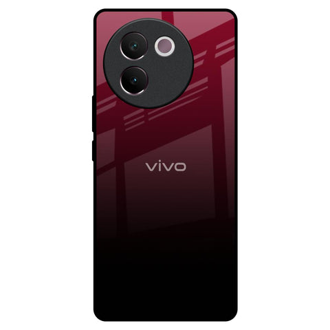 Wine Red Glossy Case For Vivo V30e