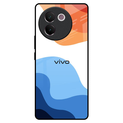 Wavy Color Pattern Glossy Case for Vivo V30e