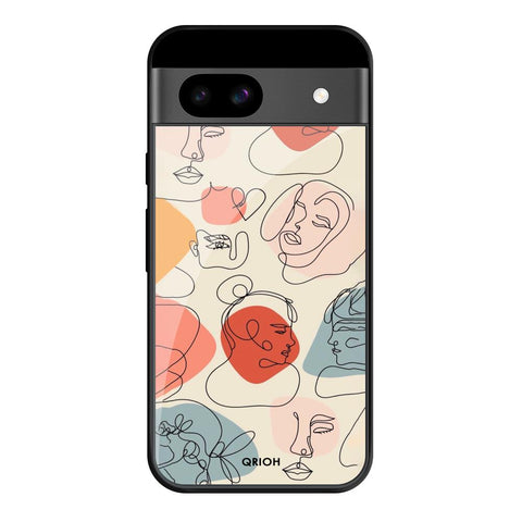 Abstract Faces Glossy Case for Google Pixel 8A