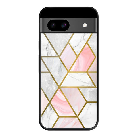 Geometrical Marble Glossy Case for Google Pixel 8A