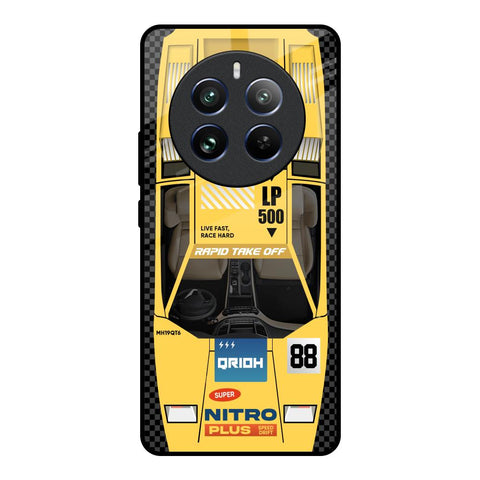 Yellow Racing Car Glossy Case for Realme Narzo 70 Pro 5G