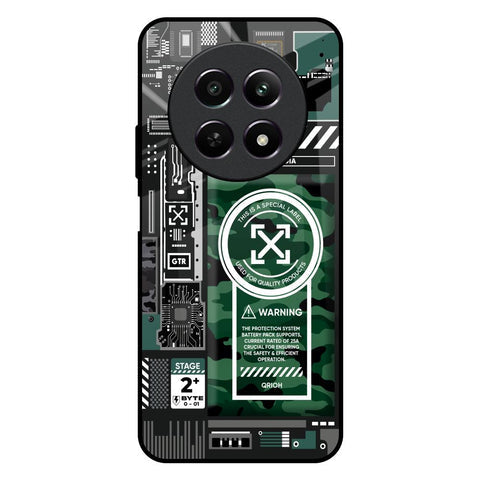 Green Camo Circuit Glossy Case for Realme Narzo 70x 5G