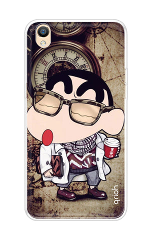 Nerdy Shinchan Soft Cover for OPPO R9