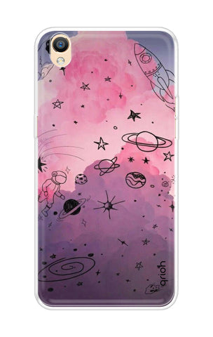 Space Doodles Art Soft Cover For OPPO R9