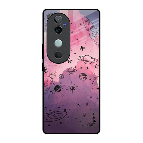 Space Doodles Glossy Case for Vivo V40 5G