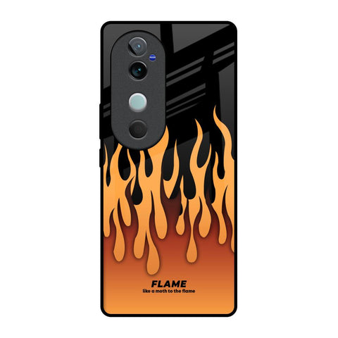 Fire Flame Glossy Case for Vivo V40 5G