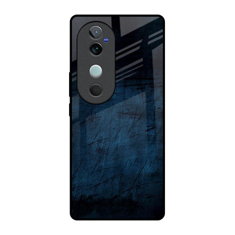 Dark Blue Grunge Glossy Case for Vivo V40 5G