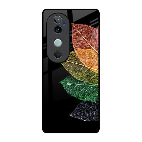 Colorful Leaves Glossy Case for Vivo V40 5G