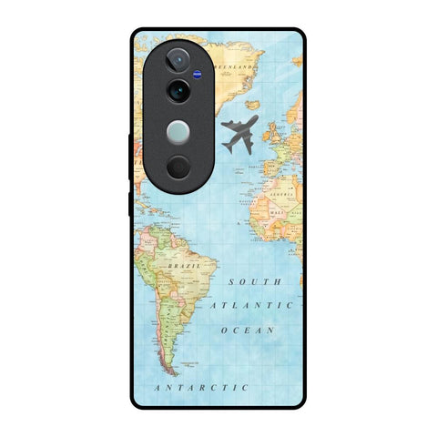 Travel Map Glossy Case for Vivo V40 5G