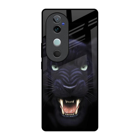 Angry Black Leopard Glossy Case for Vivo V40 5G