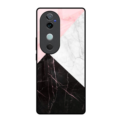 Marble Collage Art Glossy Case For Vivo V40 5G