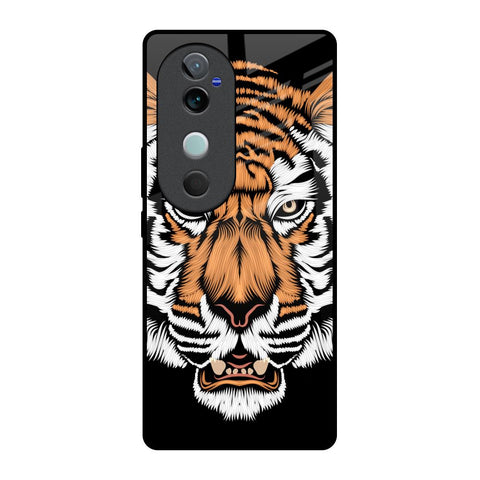 Angry Tiger Glossy Case For Vivo V40 5G