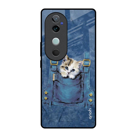 Kitty In Pocket Glossy Case For Vivo V40 5G