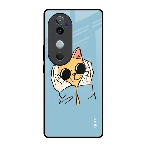 Adorable Cute Kitty Glossy Case For Vivo V40 5G