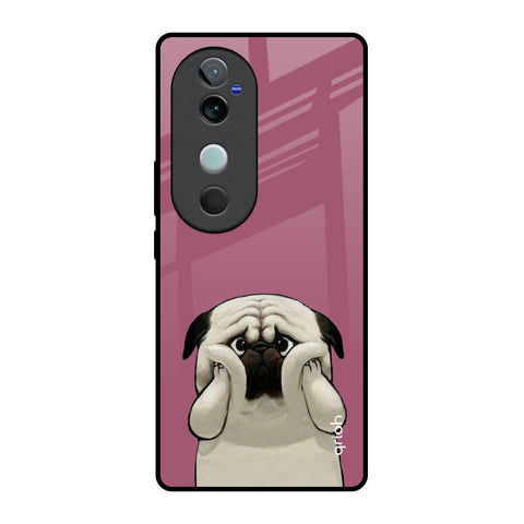 Funny Pug Face Glossy Case For Vivo V40 5G