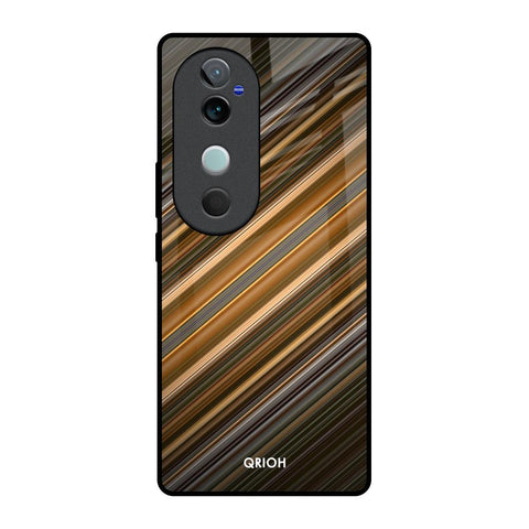 Diagonal Slash Pattern Glossy Case for Vivo V40 5G