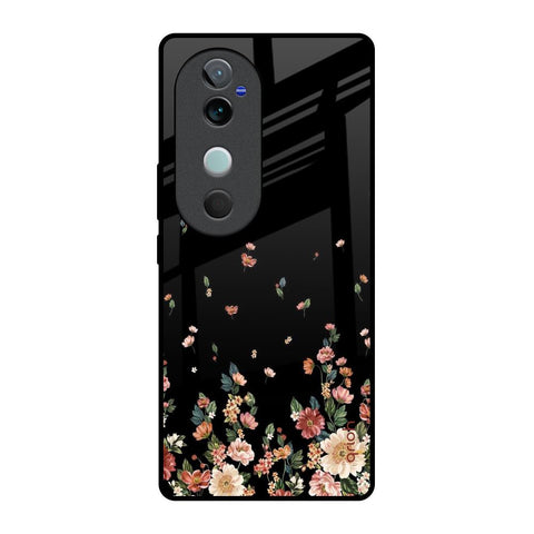 Floating Floral Print Glossy Case for Vivo V40 5G