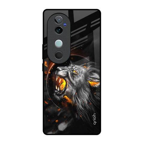 Aggressive Lion Glossy Case for Vivo V40 5G