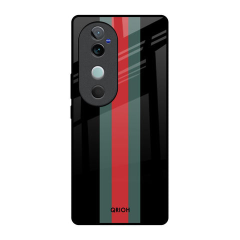 Vertical Stripes Glossy Case for Vivo V40 5G