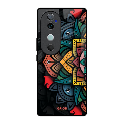 Retro Gorgeous Flower Glossy Case for Vivo V40 5G