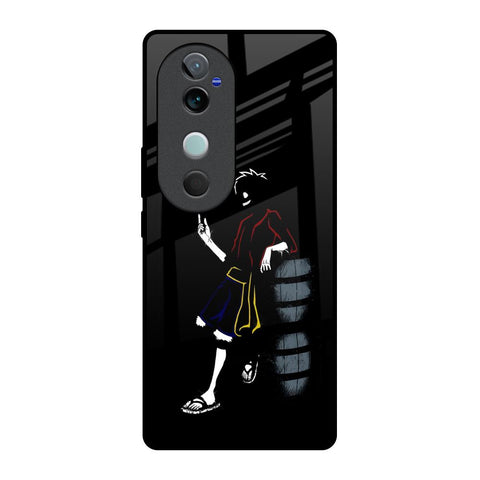 Luffy Line Art Glossy Case for Vivo V40 5G