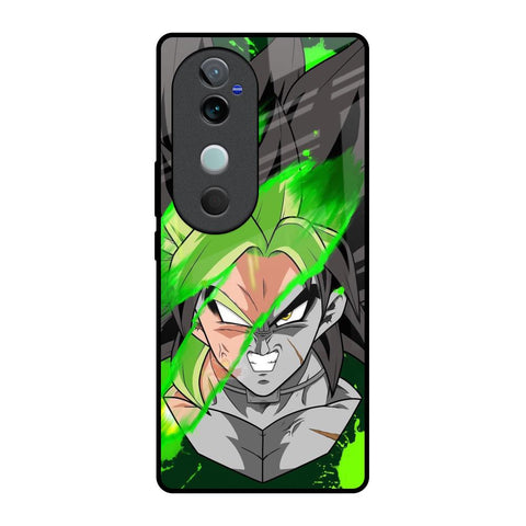 Anime Green Splash Glossy Case for Vivo V40 5G