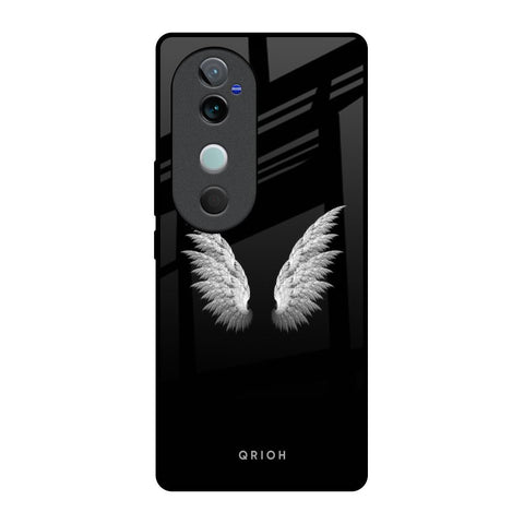 White Angel Wings Glossy Case for Vivo V40 5G