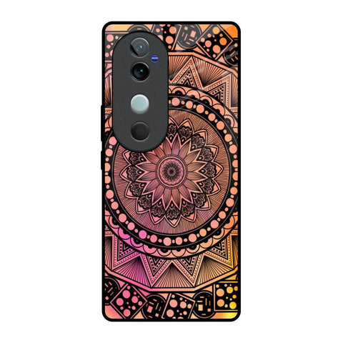 Floral Mandala Glossy Case for Vivo V40 5G