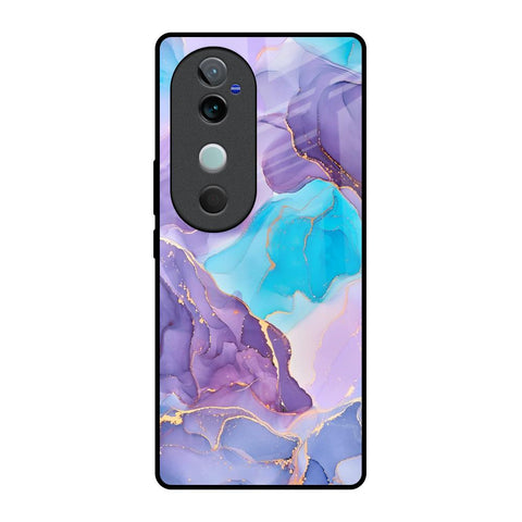 Alcohol ink Marble Glossy Case for Vivo V40 5G