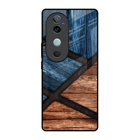 Wooden Tiles Glossy Case for Vivo V40 5G