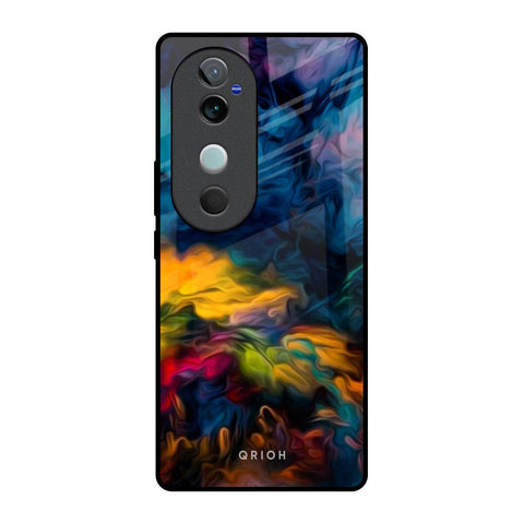 Multicolor Oil Painting Glossy Case for Vivo V40 5G