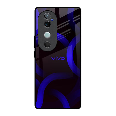 Blue Ring Light Glossy Case for Vivo V40 5G